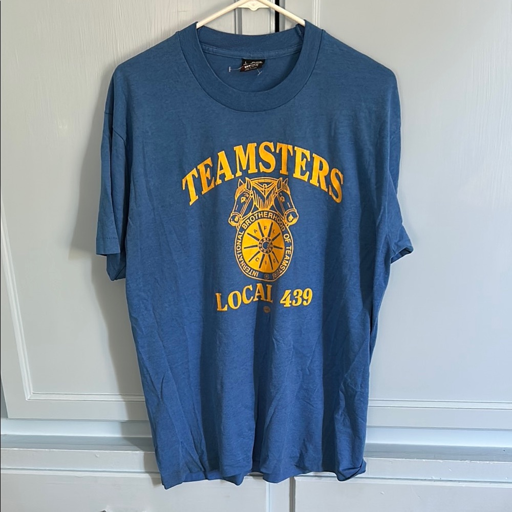 Teamsters Local 439 Vintage Blue Tee
